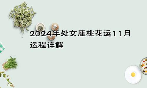 2024年处女座桃花运11月运程详解 会认识许多人