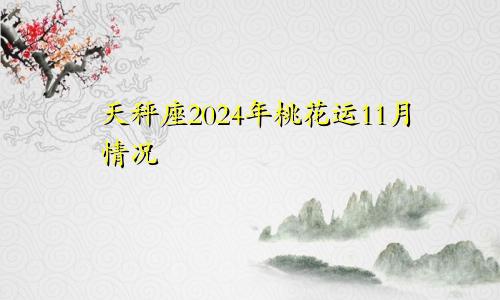 天秤座2024年桃花运11月情况 遭遇些许坎坷