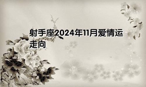 射手座2024年11月爱情运走向 收获满满　　