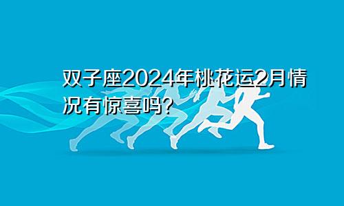 双子座2024年桃花运2月情况有惊喜吗？　　