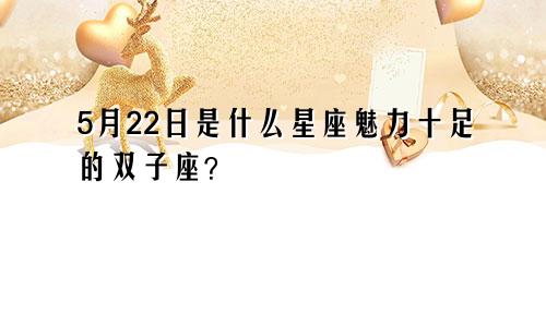 5月22日是什么星座魅力十足的双子座？　　