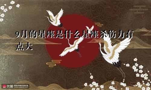 9月的星座是什么星座杀伤力有点大