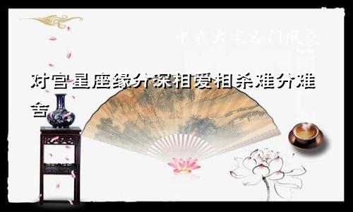 对宫星座缘分深相爱相杀难分难舍