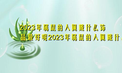 2023年属鼠的人佩戴什么饰品最好呢2023年属鼠的人佩戴什么饰品最好运