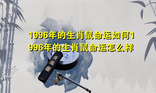 1996年的生肖鼠命运如何1996年的生肖鼠命运怎么样