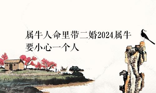 属牛人命里带二婚2024属牛要小心一个人