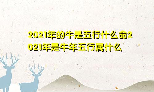 2021年的牛是五行什么命2021年是牛年五行属什么