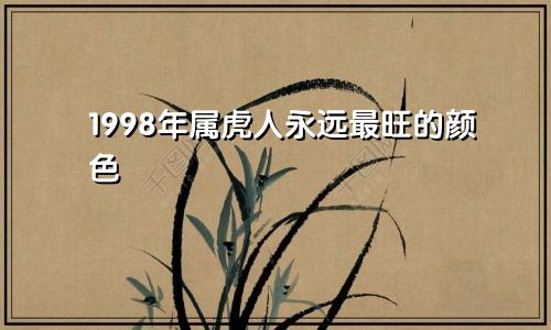 1998年属虎人永远最旺的颜色