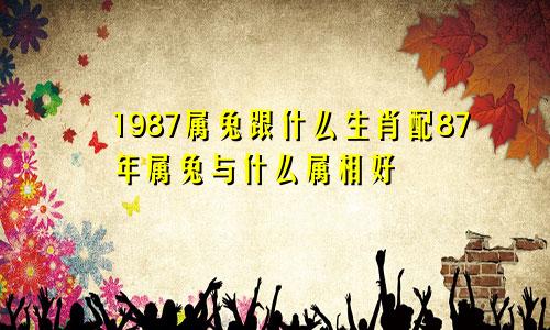 1987属兔跟什么生肖配87年属兔与什么属相好