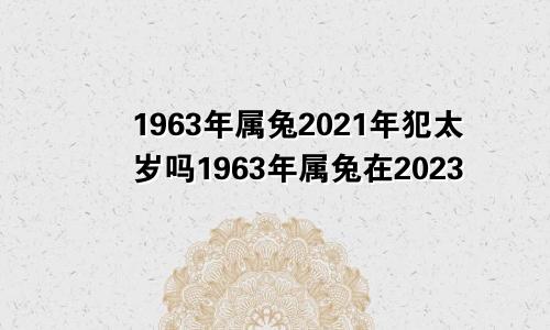 1963年属兔2021年犯太岁吗1963年属兔在2023