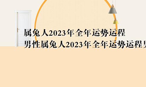 属兔人2023年全年运势运程男性属兔人2023年全年运势运程男性婚姻状况