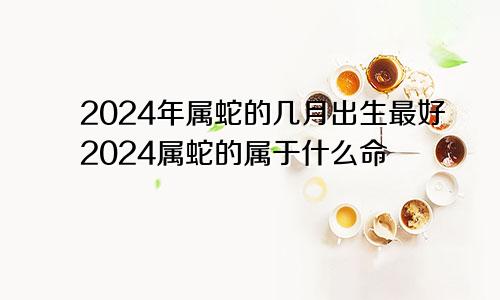 2024年属蛇的几月出生最好2024属蛇的属于什么命