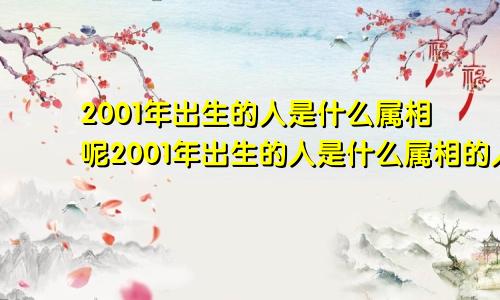 2001年出生的人是什么属相呢2001年出生的人是什么属相的人