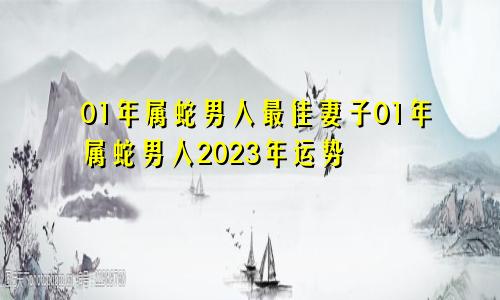 01年属蛇男人最佳妻子01年属蛇男人2023年运势