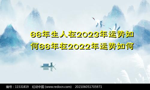 66年生人在2023年运势如何66年在2022年运势如何