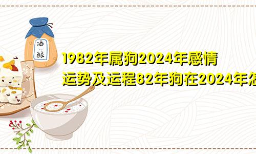 1982年属狗2024年感情运势及运程82年狗在2024年怎么样