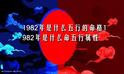 1982年是什么五行的命格1982年是什么命五行属性