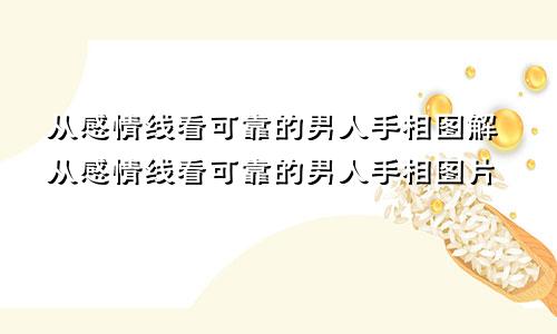 从感情线看可靠的男人手相图解从感情线看可靠的男人手相图片