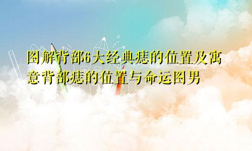 图解背部6大经典痣的位置及寓意背部痣的位置与命运图男