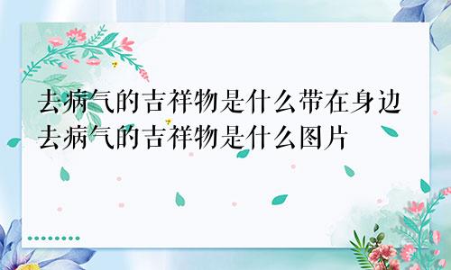 去病气的吉祥物是什么带在身边去病气的吉祥物是什么图片