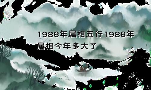 1986年属相五行1986年属相今年多大了