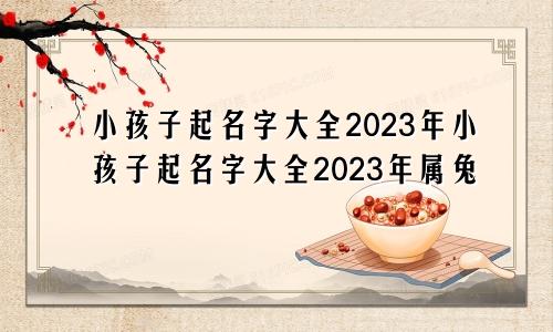 小孩子起名字大全2023年小孩子起名字大全2023年属兔