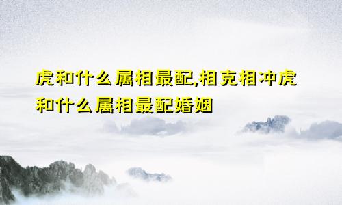 虎和什么属相最配,相克相冲虎和什么属相最配婚姻