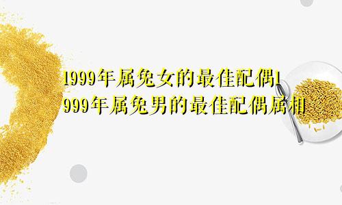 1999年属兔女的最佳配偶1999年属兔男的最佳配偶属相