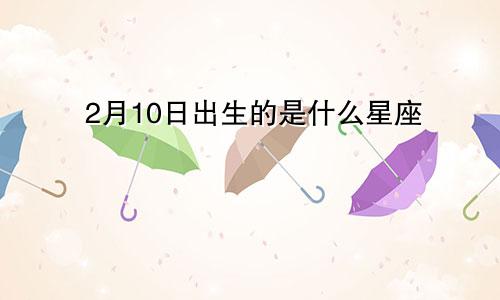 2月10日出生的是什么星座