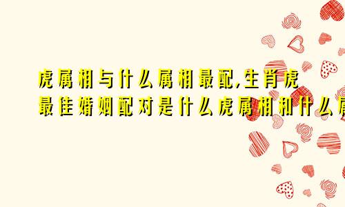 虎属相与什么属相最配,生肖虎最佳婚姻配对是什么虎属相和什么属相配婚姻如何