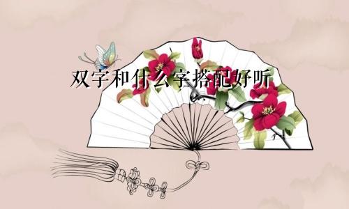 双字和什么字搭配好听