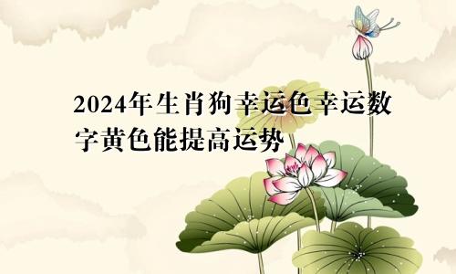 2024年生肖狗幸运色幸运数字黄色能提高运势