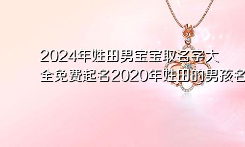 2024年姓田男宝宝取名字大全免费起名2020年姓田的男孩名字