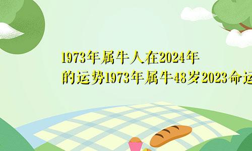 1973年属牛人在2024年的运势1973年属牛48岁2023命运