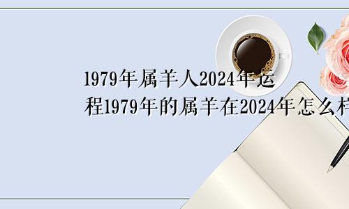 1979年属羊人2024年运程1979年的属羊在2024年怎么样