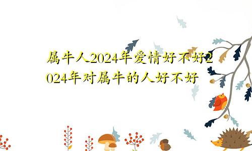 属牛人2024年爱情好不好2024年对属牛的人好不好