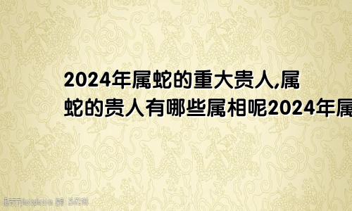 2024年属蛇的重大贵人,属蛇的贵人有哪些属相呢2024年属蛇的重大贵人,属蛇的贵人有哪些属相好