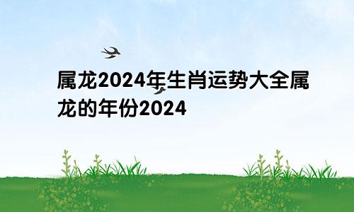 属龙2024年生肖运势大全属龙的年份2024