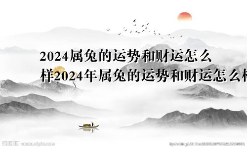 2024属兔的运势和财运怎么样2024年属兔的运势和财运怎么样呢