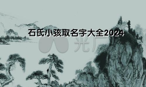 石氏小孩取名字大全2024