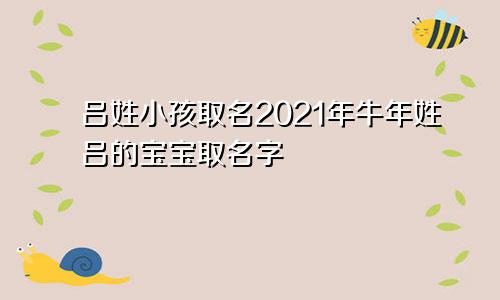 吕姓小孩取名2021年牛年姓吕的宝宝取名字