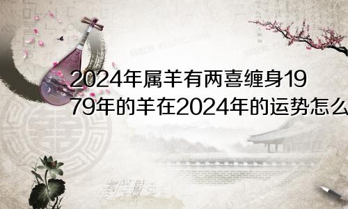 2024年属羊有两喜缠身1979年的羊在2024年的运势怎么样