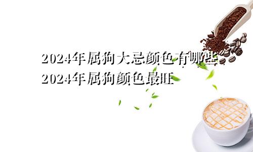 2024年属狗大忌颜色有哪些2024年属狗颜色最旺