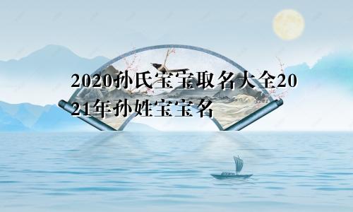 2020孙氏宝宝取名大全2021年孙姓宝宝名