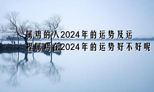 属鸡的人2024年的运势及运程属鸡在2024年的运势好不好呢