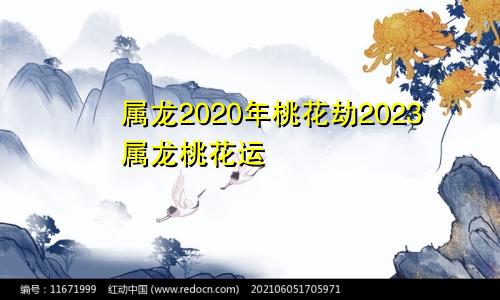 属龙2020年桃花劫2023属龙桃花运