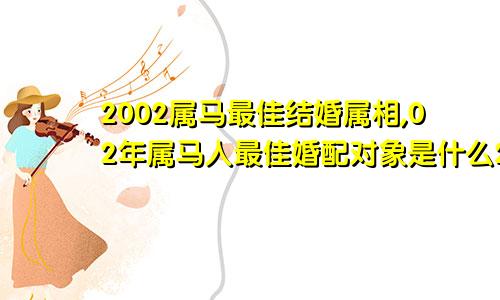 2002属马最佳结婚属相,02年属马人最佳婚配对象是什么2002年属马的婚配表