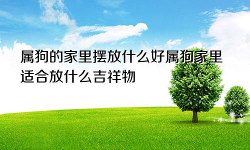 属狗的家里摆放什么好属狗家里适合放什么吉祥物