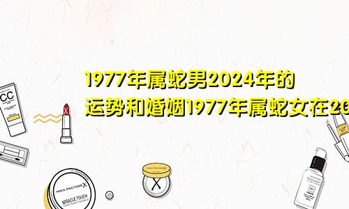 1977年属蛇男2024年的运势和婚姻1977年属蛇女在2024年运程和运势