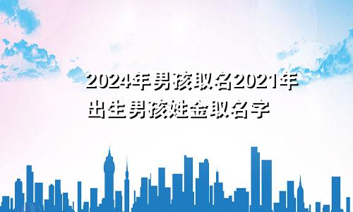 2024年男孩取名2021年出生男孩姓金取名字